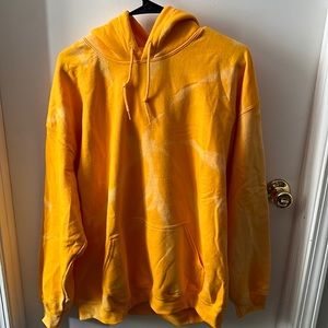 Yellow tie dye hoodie